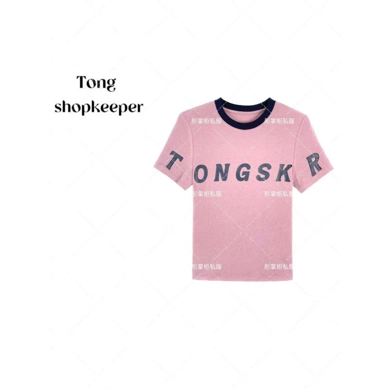 TT-QJ/彤掌柜1681473 春季25掌柜原创莱赛尔天丝羊毛字母美式上衣