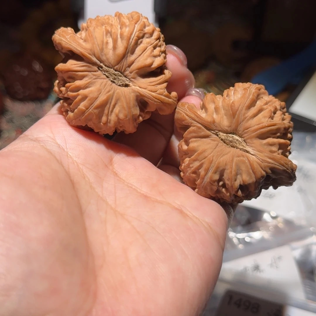 把件核桃1457号49尺寸粗筋闷白