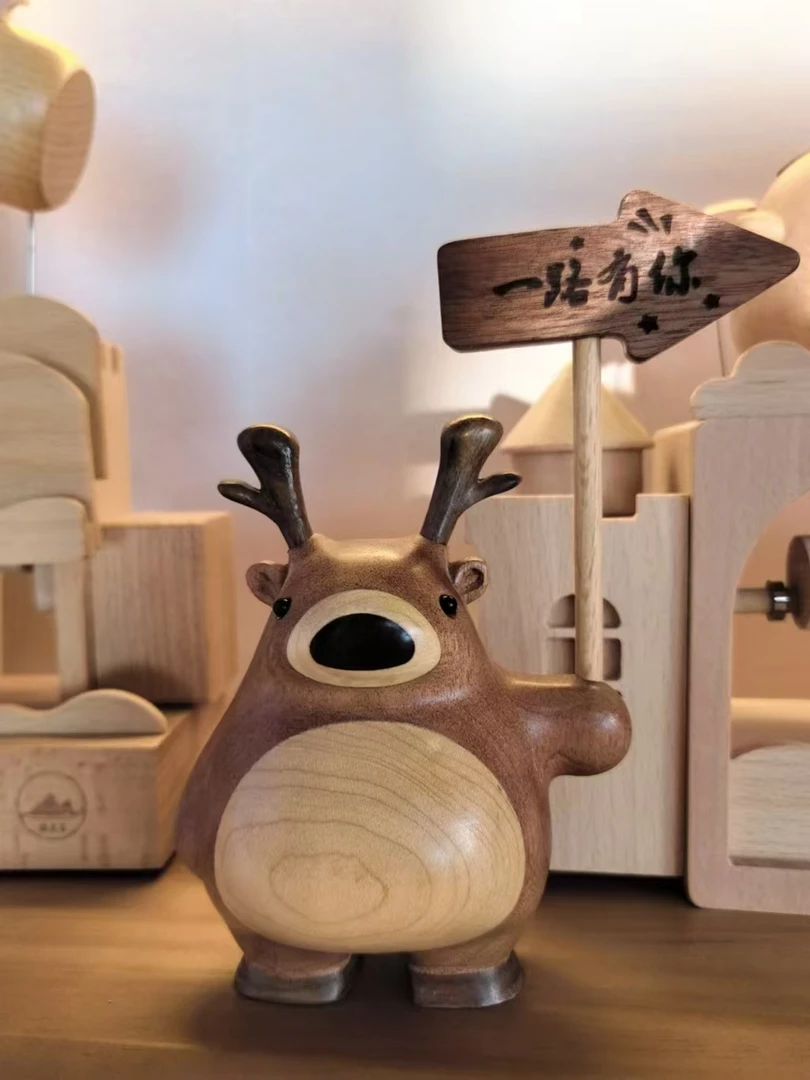 创意卡通动物摆件一鹿有你