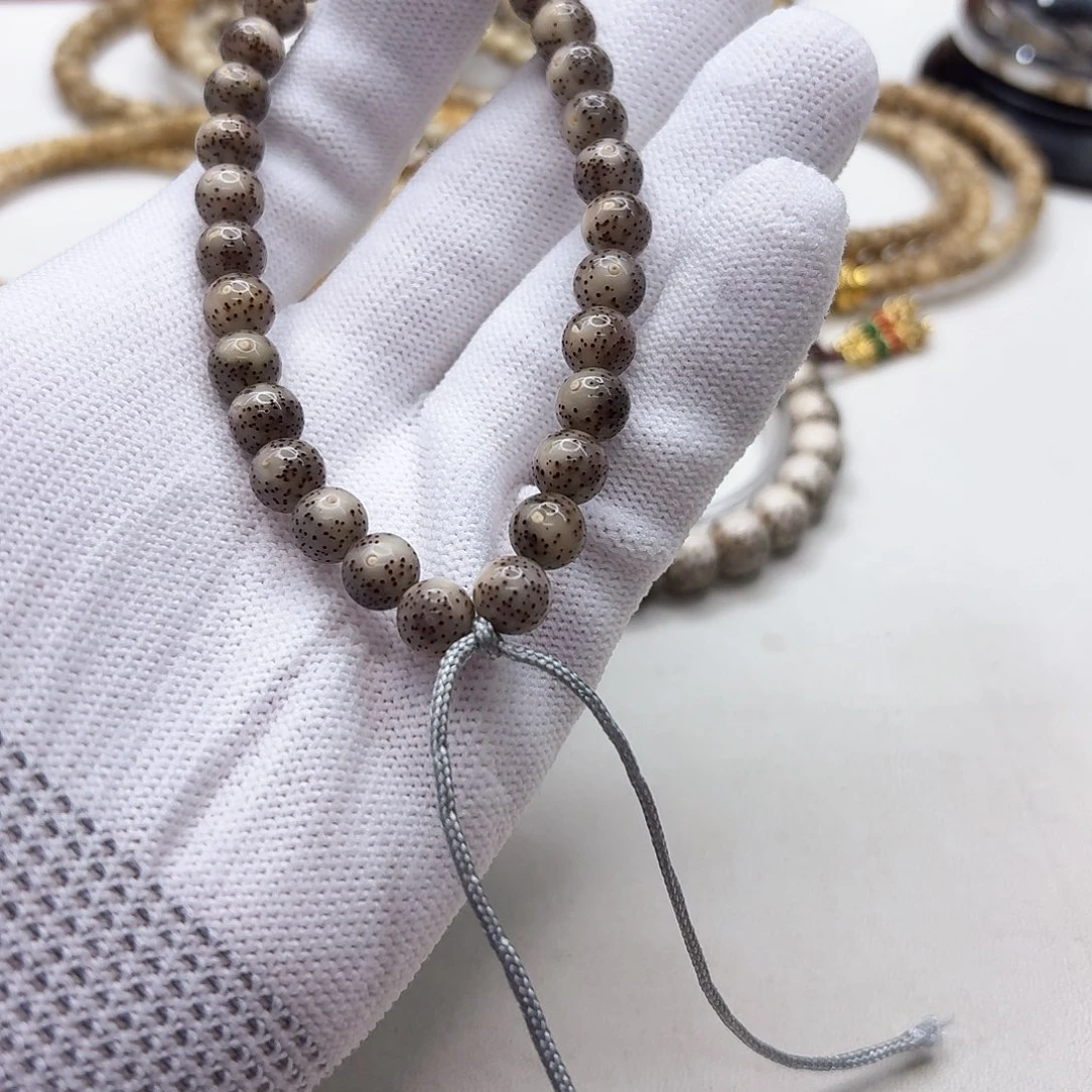 星月菩提吊坠19尊宠小冰糖月留白针尖星8圆手持