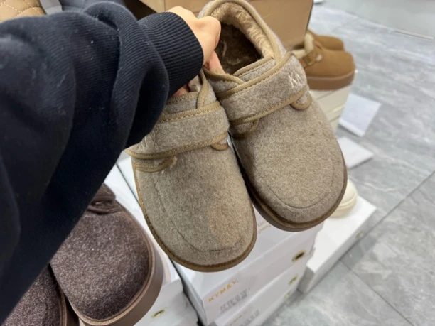 K001纯色雪地靴极简风棉鞋复古港风运动风棉靴/毛靴休闲风冬季