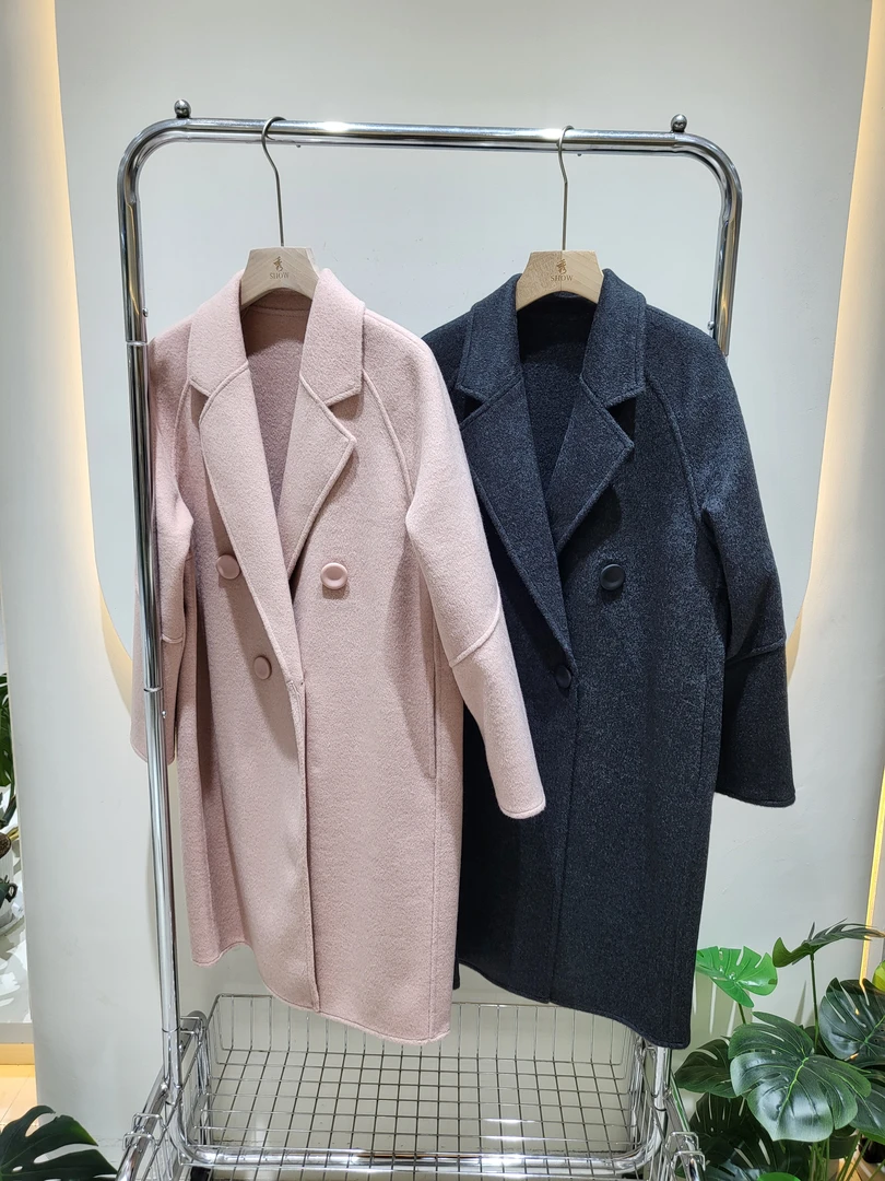 ⭐双排扣⭐韩版茧型（不挂里）大衣外套