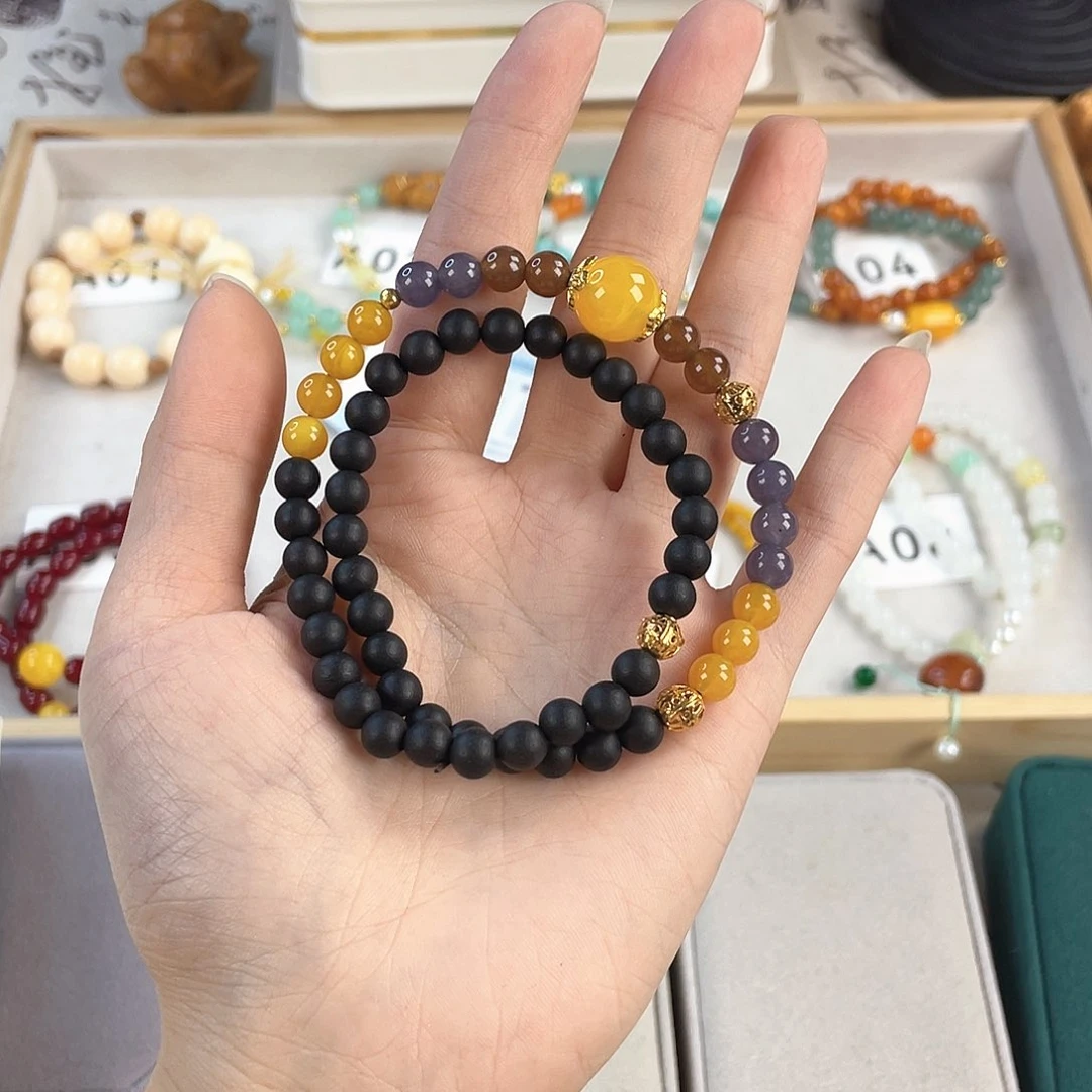 针钠钙石手饰银S925镀金镶嵌