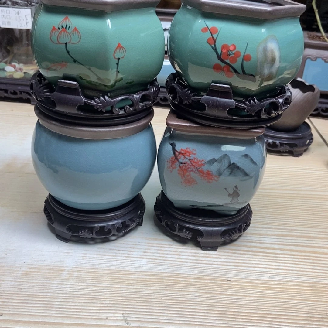 瓷片陶瓷花盆陶瓷艺术