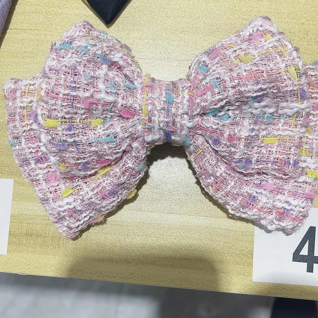 皮质铁合金蝴蝶结发夹