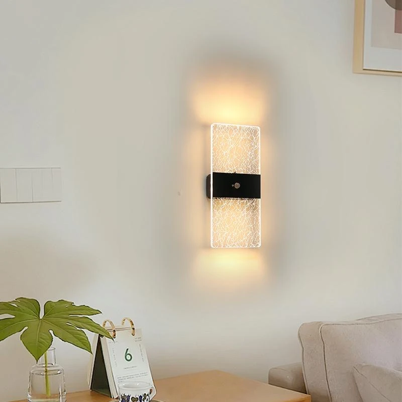 充电感应免打孔新款中式创意小夜灯过道走廊网红卧室壁灯墙灯