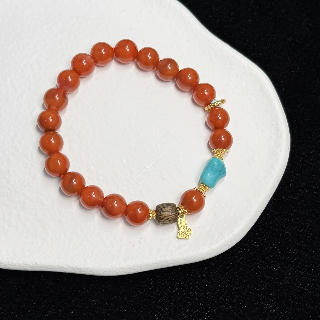 【才富翻倍】川料九口南红手串（天然珠宝多样性发其一）