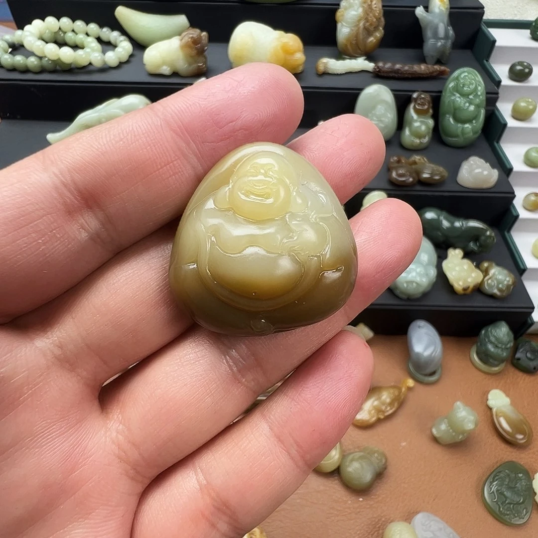 情***缘和田玉（糖玉）未镶嵌珠宝半成品