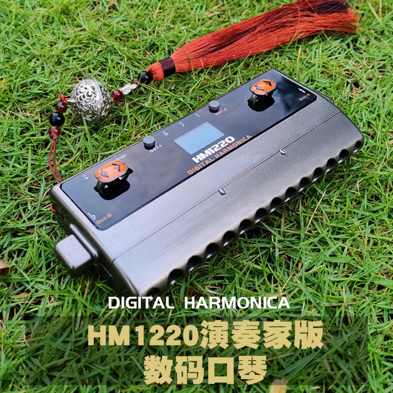 墨兹卡HM1220演奏家数码电子口琴任意变调155种真采样音色带喇叭