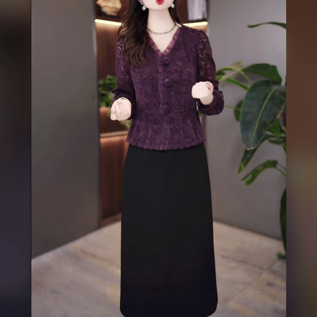 【连衣裙】2025秋季新款韩版气质显瘦百搭收腰连衣裙MY25Y2530