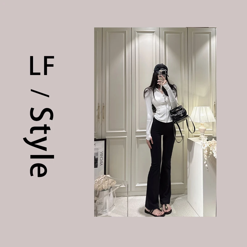 辣翻 DEF GRO修身瑜伽喇叭裤显瘦显大长腿