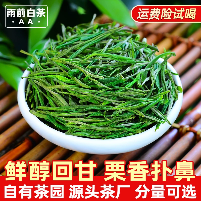 A415白茶2025新茶雨前栗香鲜醇回甘香浓耐泡白叶一号春茶绿茶茶叶