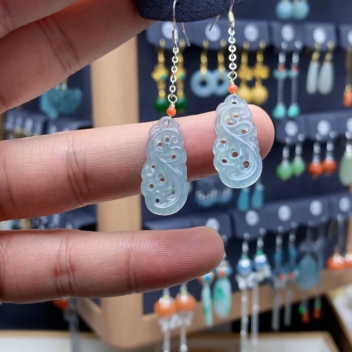 未镶嵌翡翠耳饰耳饰