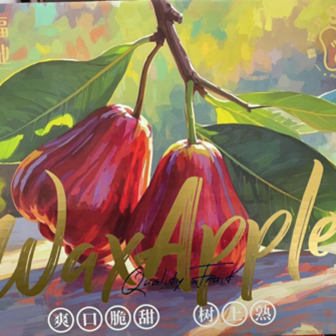 爽口脆甜树上熟莲雾