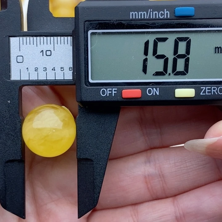 未镶嵌琥珀裸石蜜蜡圆珠