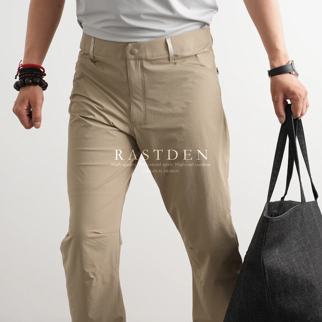 轻量科技男士高透气商务休闲裤立体裁剪通勤软壳裤都市户外登山裤