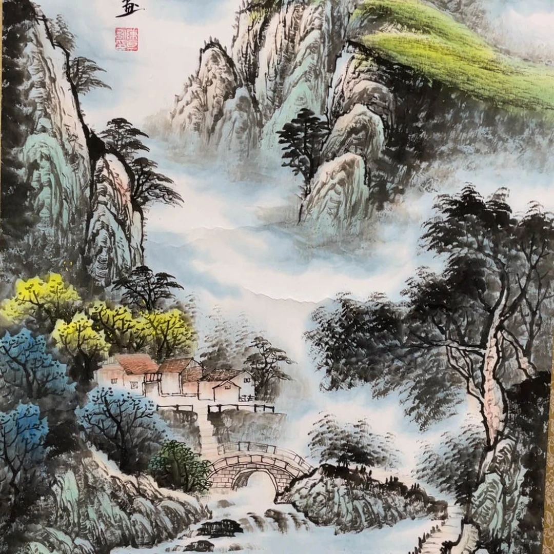 国画老师手笔手绘作品w