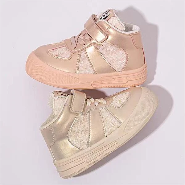 泡妈童鞋   2025春季儿童休闲男童女童时尚板鞋2438950