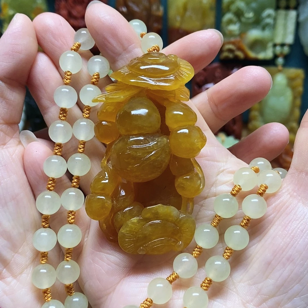 岫玉未镶嵌吊坠(赠链)