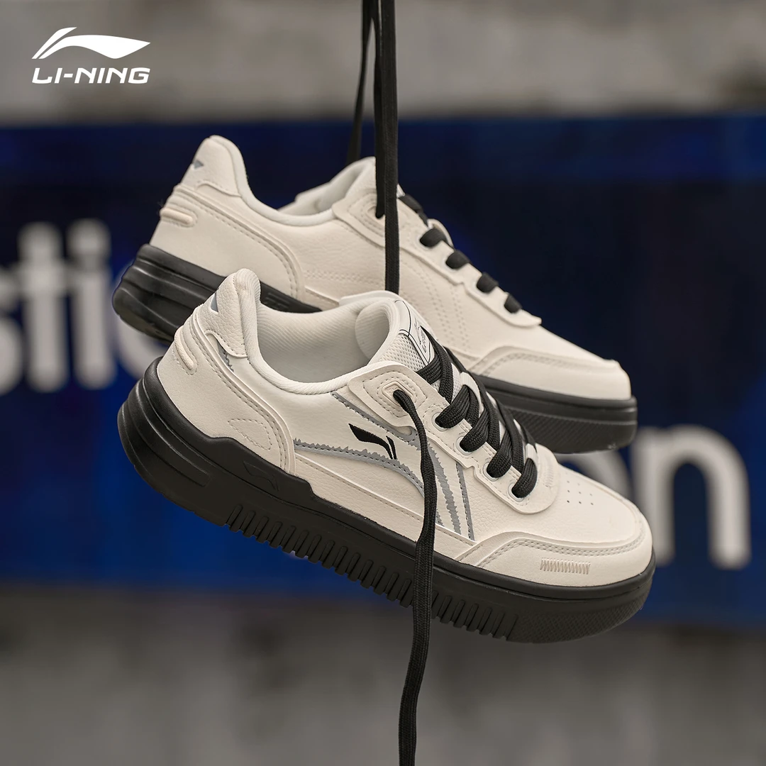李宁女鞋青云板鞋官方正品2025秋季新款百搭户外休闲简约低帮鞋