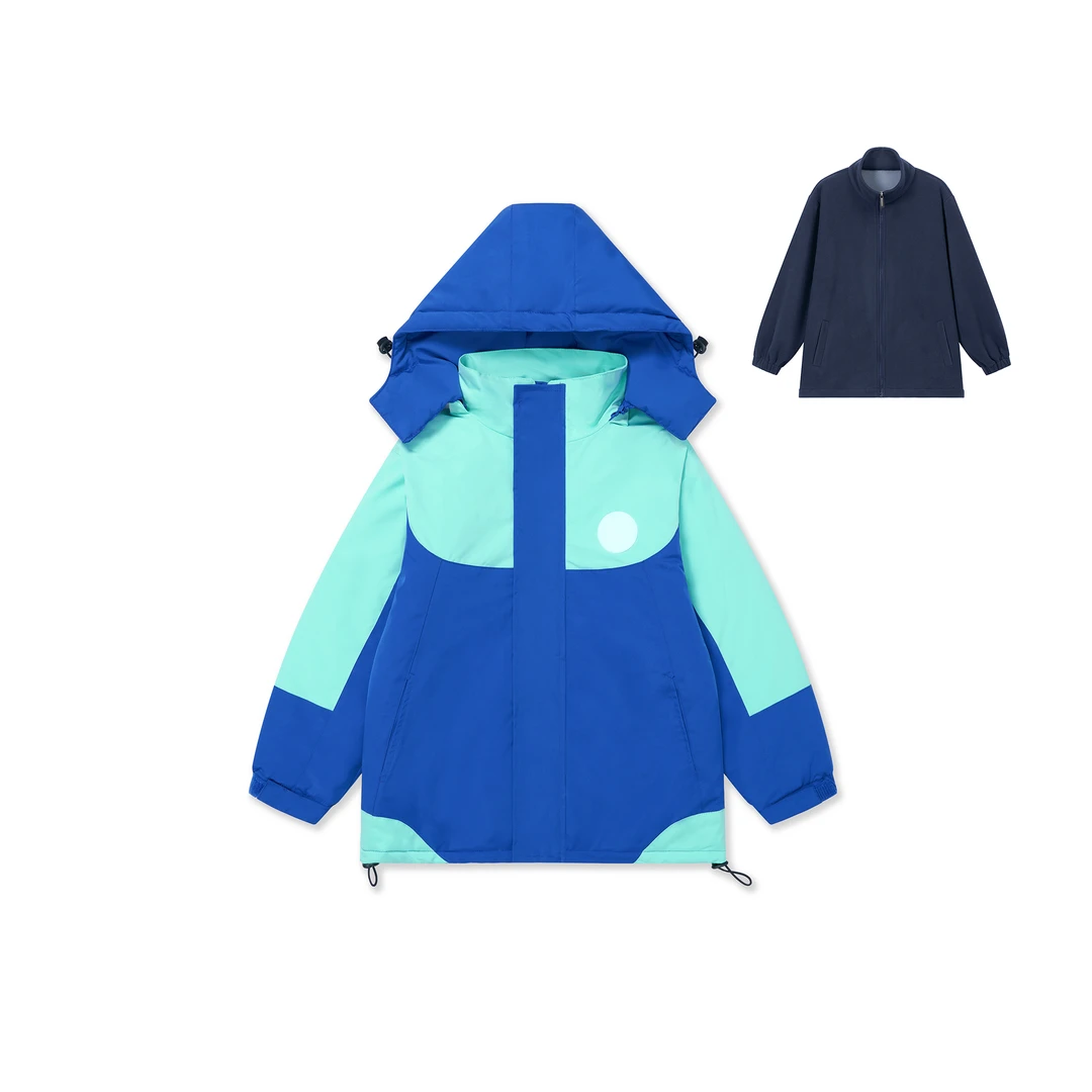 南昌珠市/经开新庐/昌北二小海棠学生加厚冲锋衣（上衣＋内胆）ZHXL2