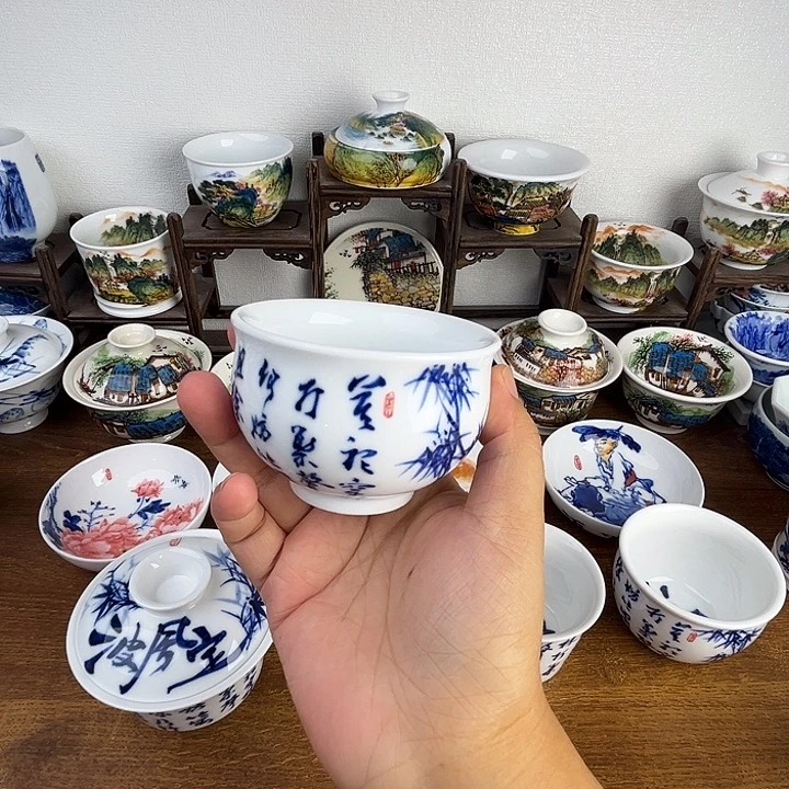 忠意堂釉下彩定风波微瑕不退