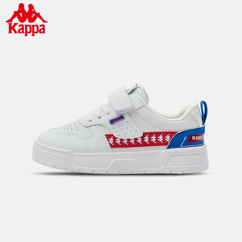 KAPPA KIDS运动儿童板鞋天然橡胶防滑大底透气舒适百搭男女休闲鞋