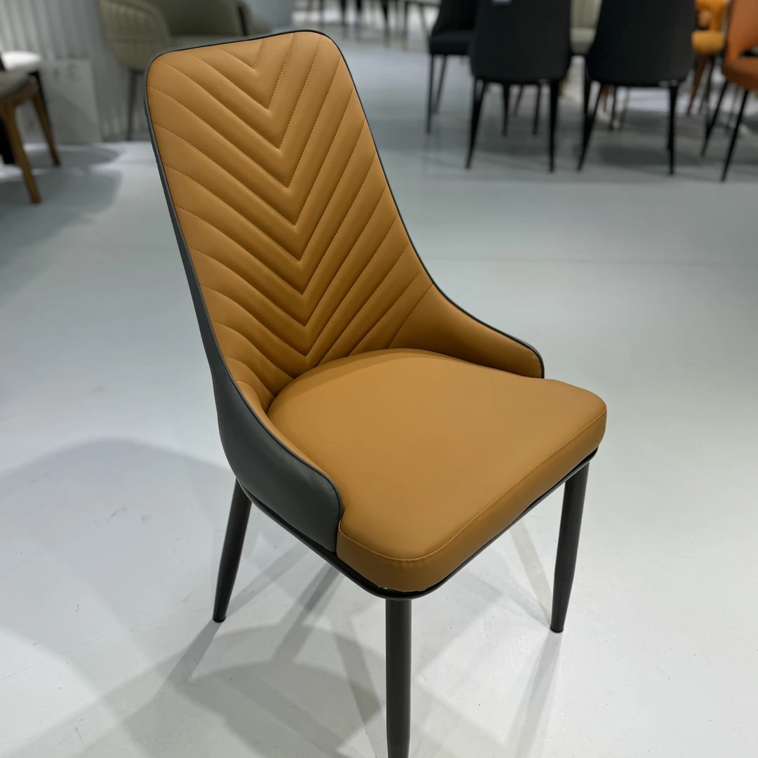 餐椅家用现代简约网红靠背凳子餐厅卧室椅子皮革软包酒创意极简