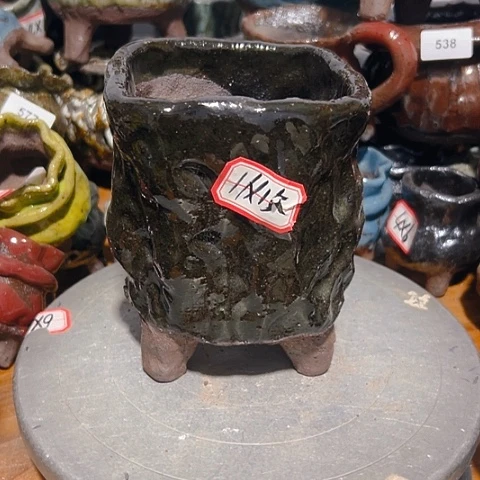 粗陶花盆手工花盆制作就这样