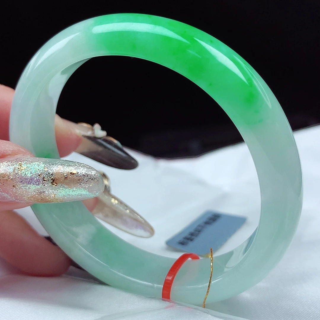 未镶嵌手镯翡翠54圈0240