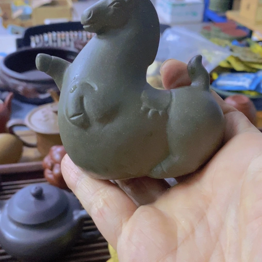茶杯绿泥紫砂紫砂