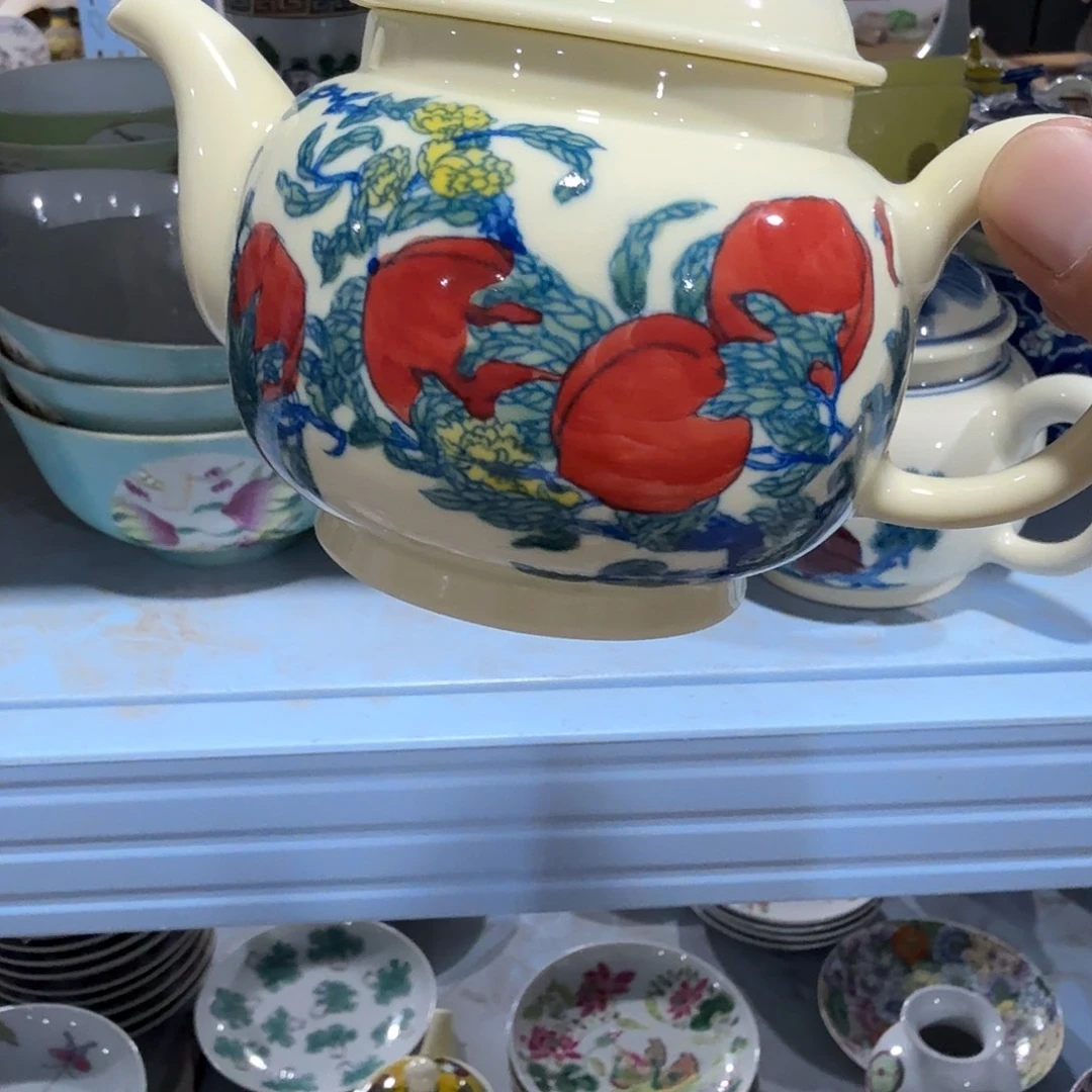 瓷片摆件手绘瓷器处理
