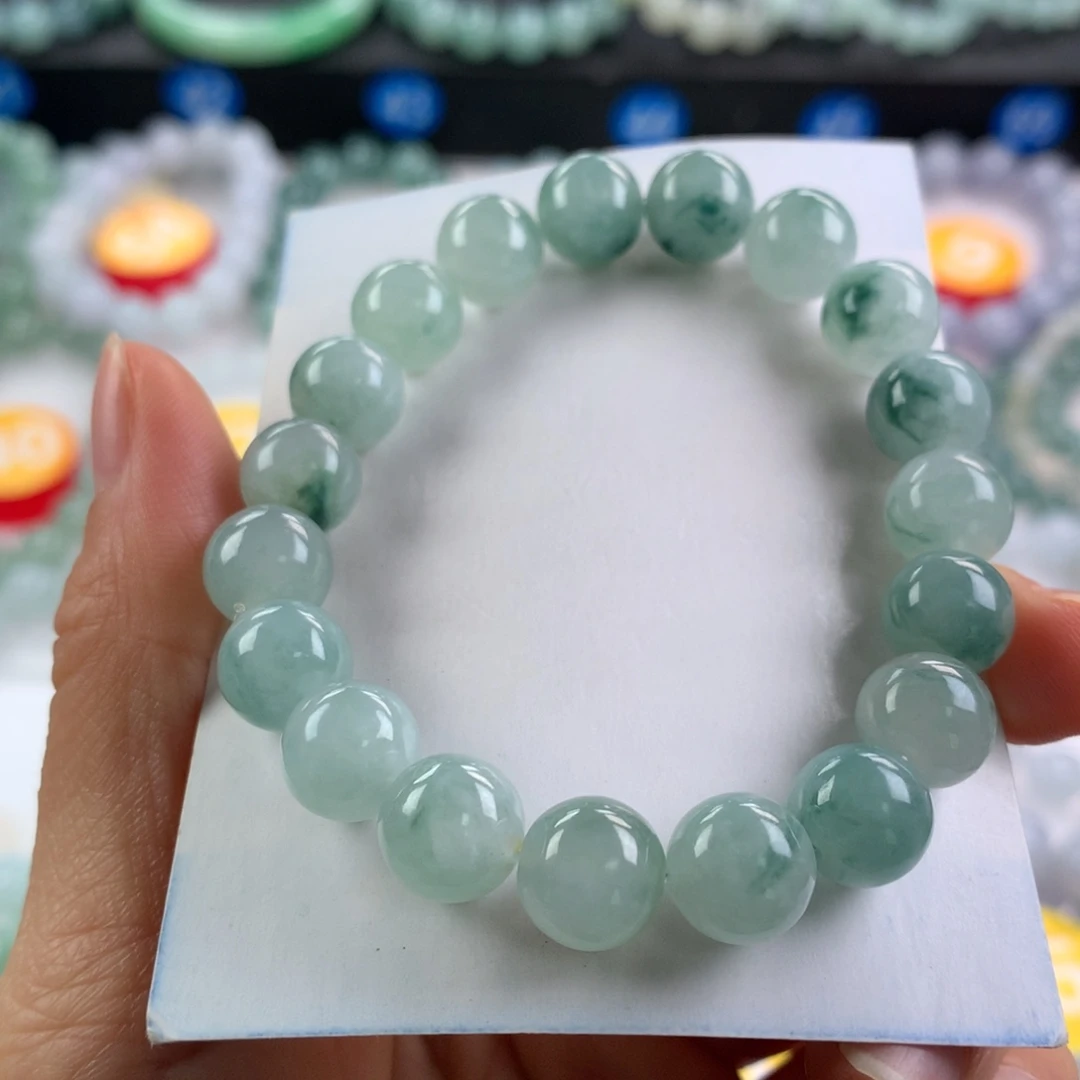 翡翠未镶嵌手链卡13