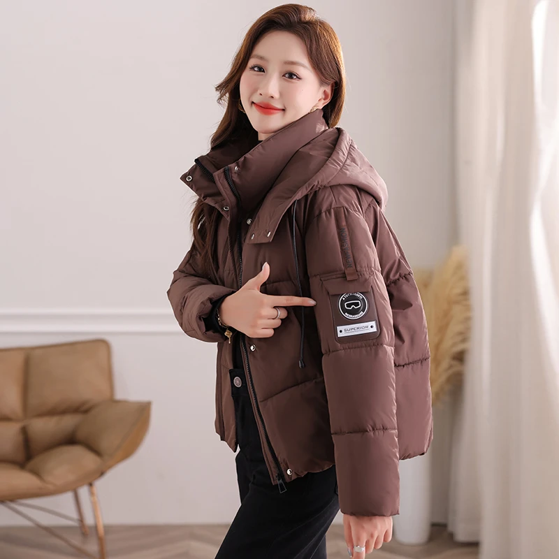 棉服女短款2025新款冬季宽松棉衣加厚保暖面包服外套洋气时尚棉袄