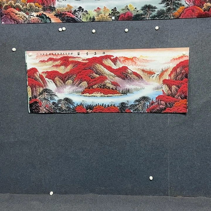 国画小六尺山水一副