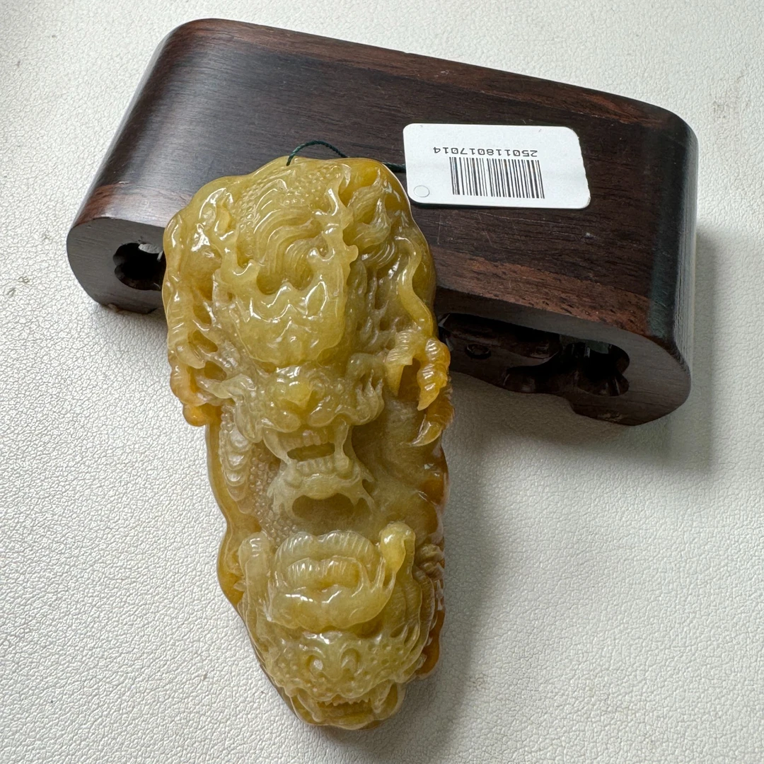 天然a货翡翠龙虎牌101080428