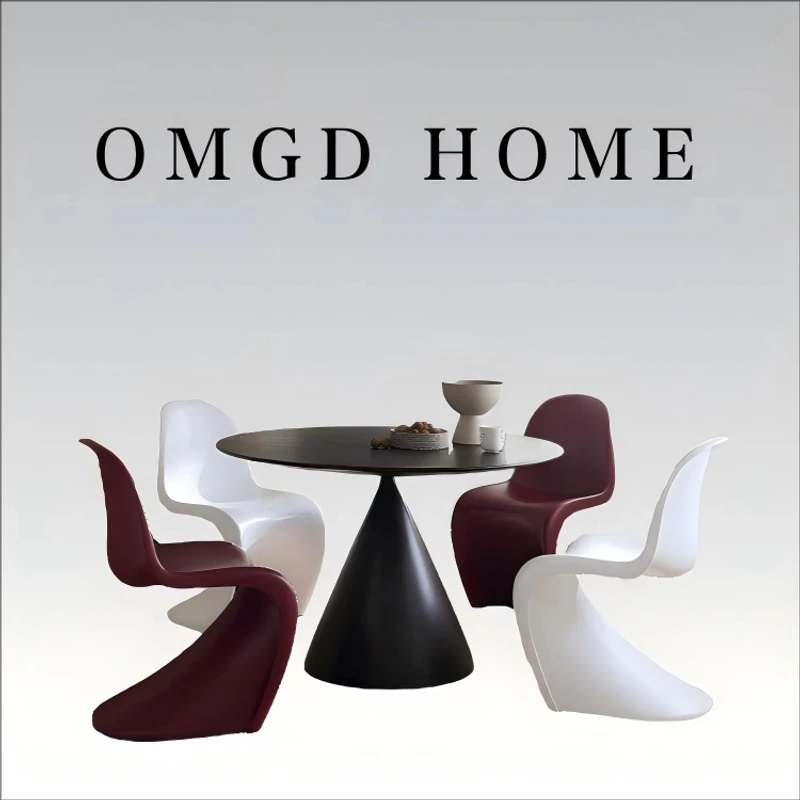 OMGD出口正品质PantonChair潘顿椅艺术餐椅潘通椅个性创意休闲椅