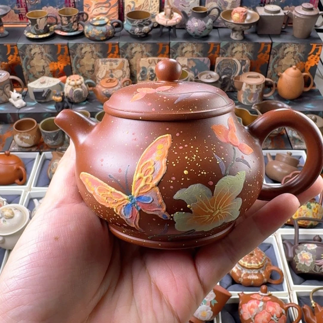 茶壶紫砂200ml原矿精工半手