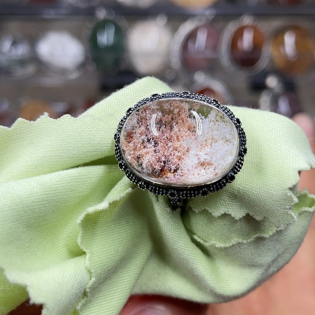 【闪购商品】水晶珠宝半成品银S925镶嵌戒指