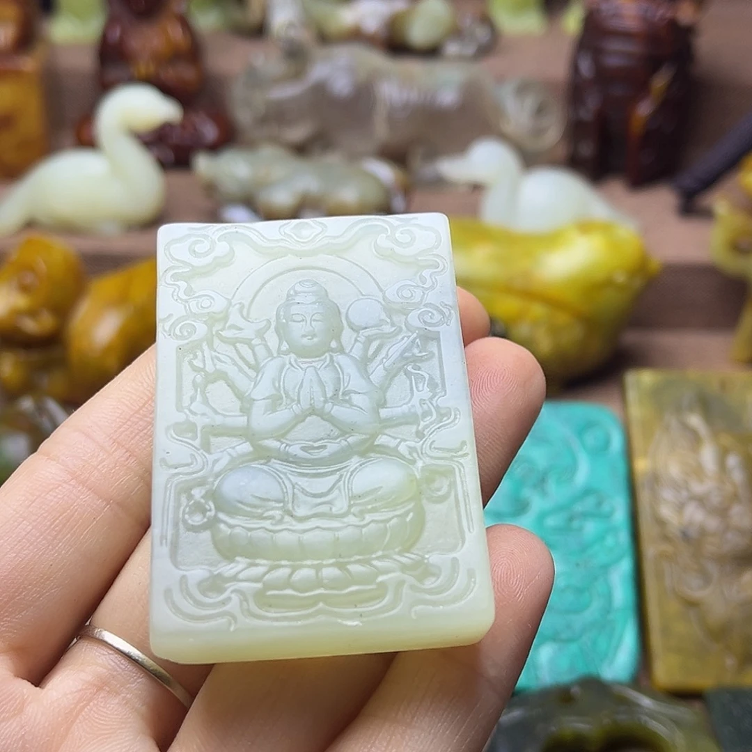 白玉菩提吊坠85。。