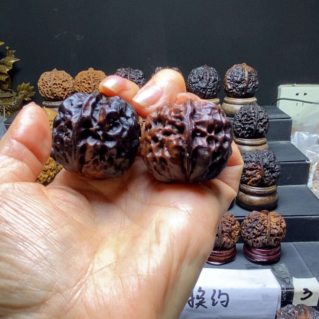 文玩核桃吊坠水晶元宝38