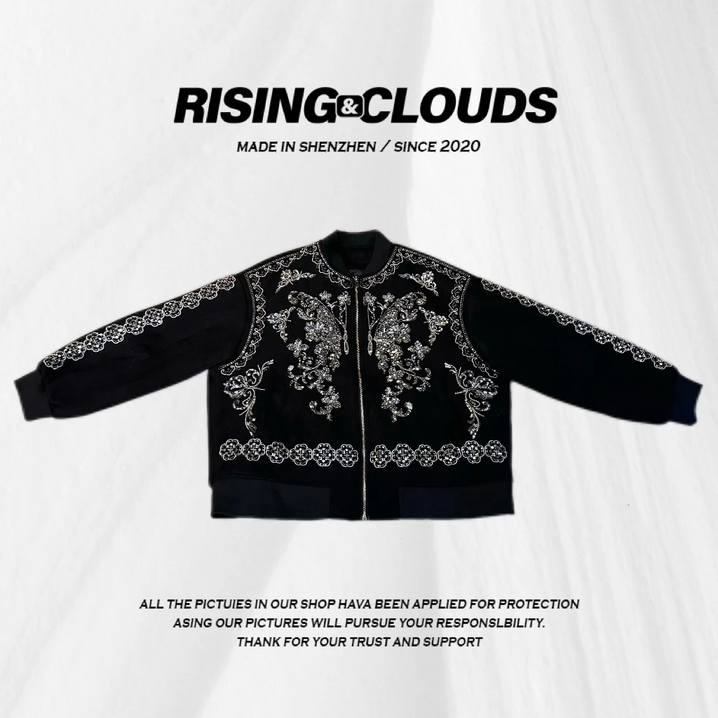 RISING&CLOUDS【小云姐】深圳南油秋冬款刺绣加棉外套100311