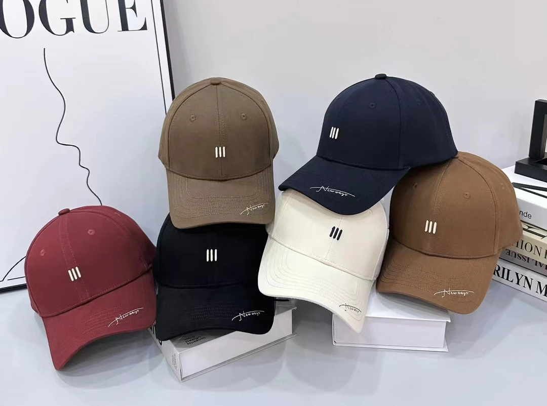 2025新品韩版字母刺绣硬顶棒球帽男女休闲百搭时尚运动户外鸭舌帽