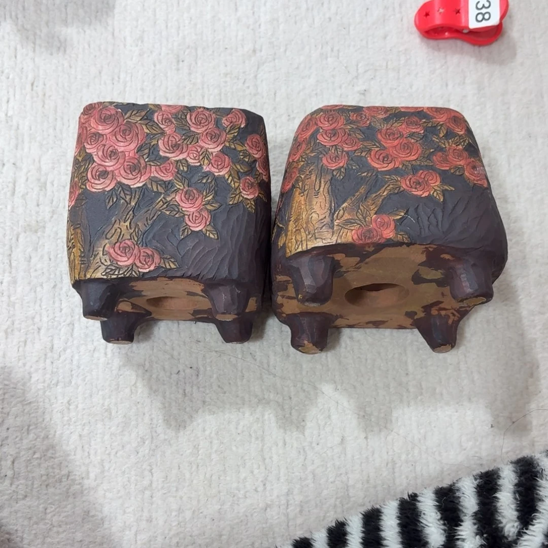 用***5紫砂花盆陶瓷多肉花盆微瑕