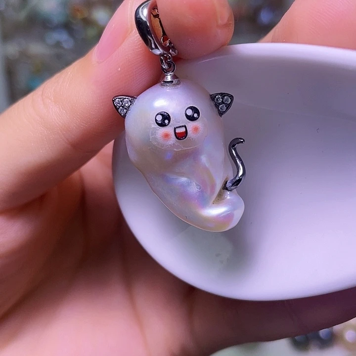 颈饰合金淡水珍珠19