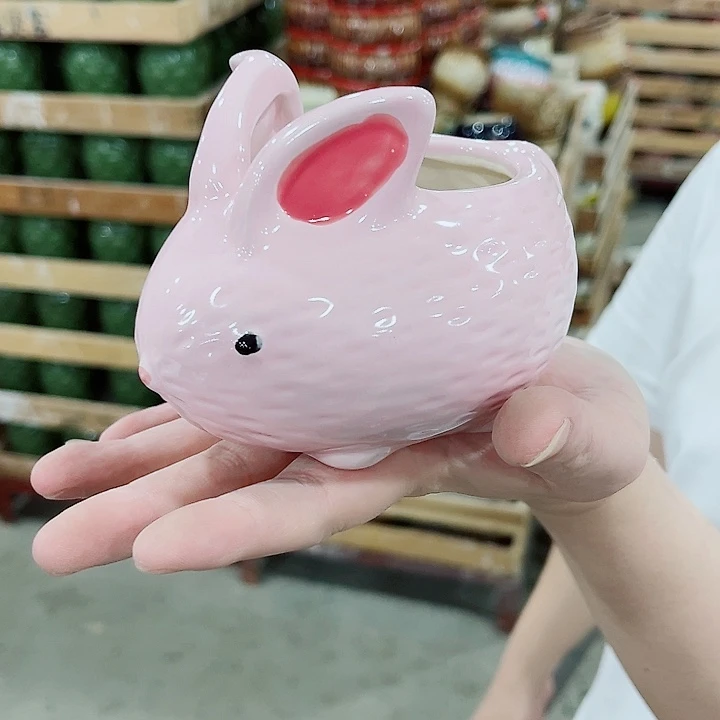 有孔，凑10元包邮陶瓷花盆发货！