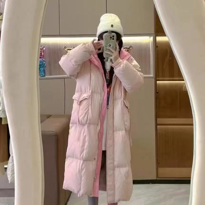 (撤柜）90新国标白鸭绒羽绒服白桃奥利奥外套加厚冬季休闲百搭