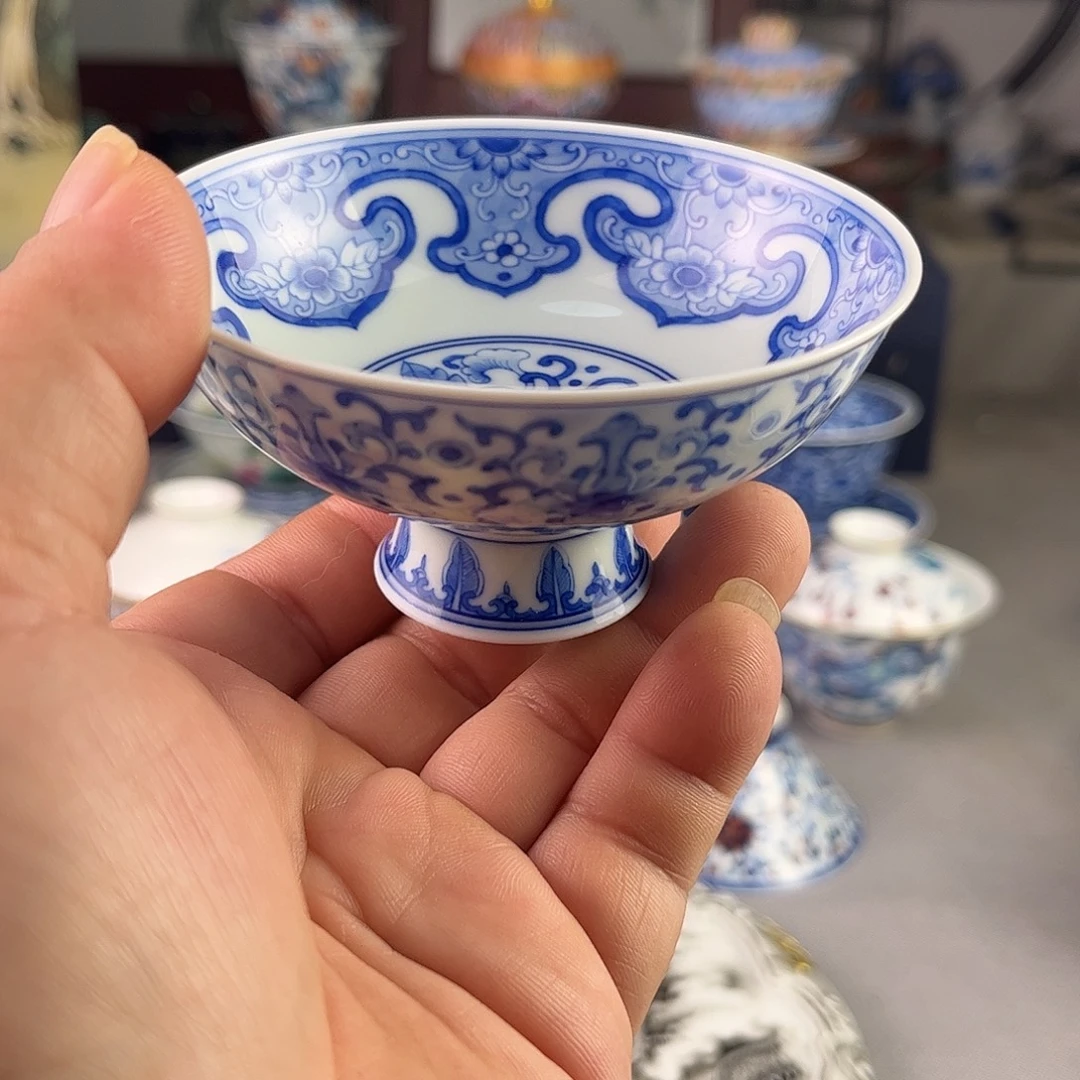 陶顾老师青花主人杯