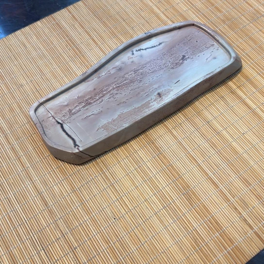 天然国画石原石杯架18*7