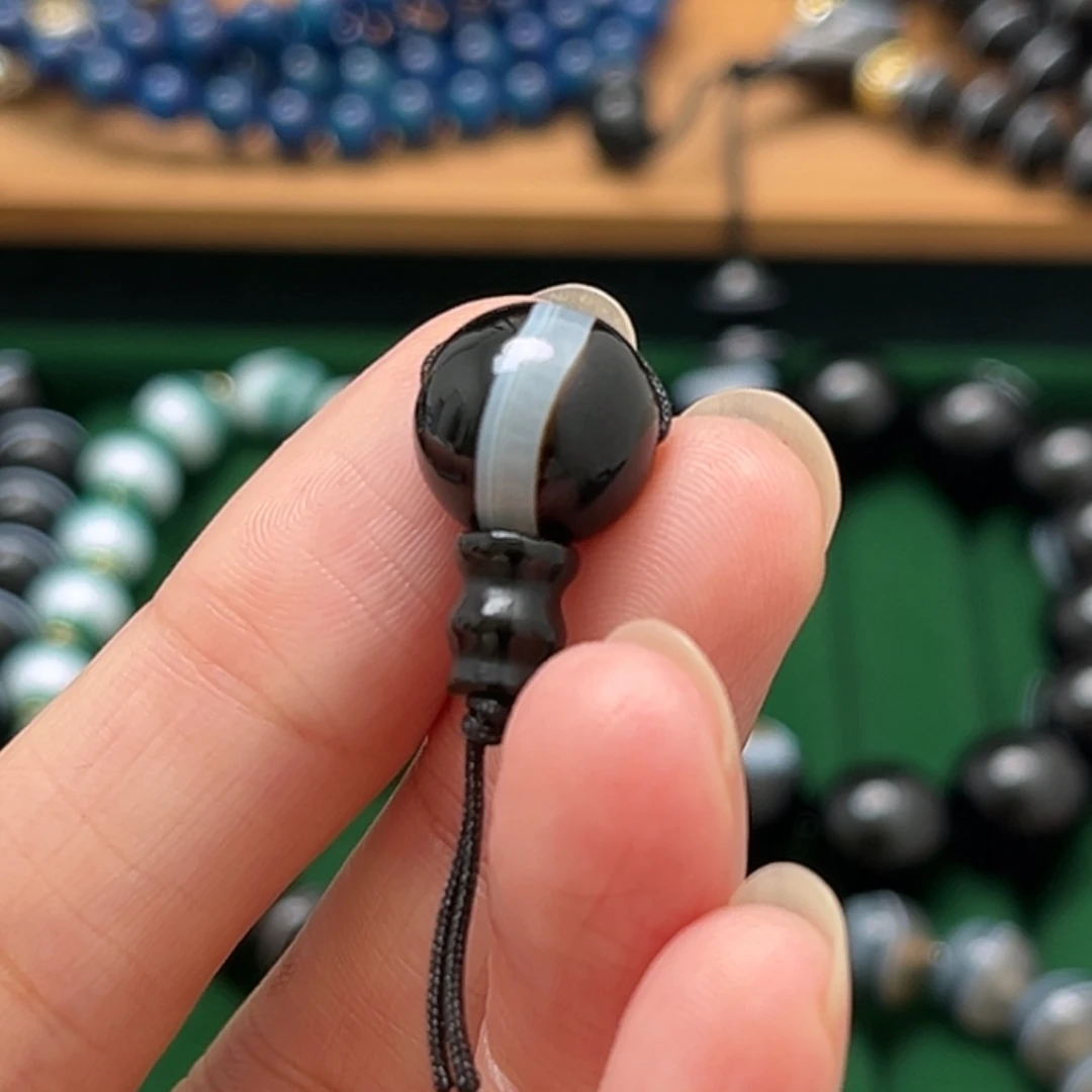 玛瑙/玉髓合金单珠